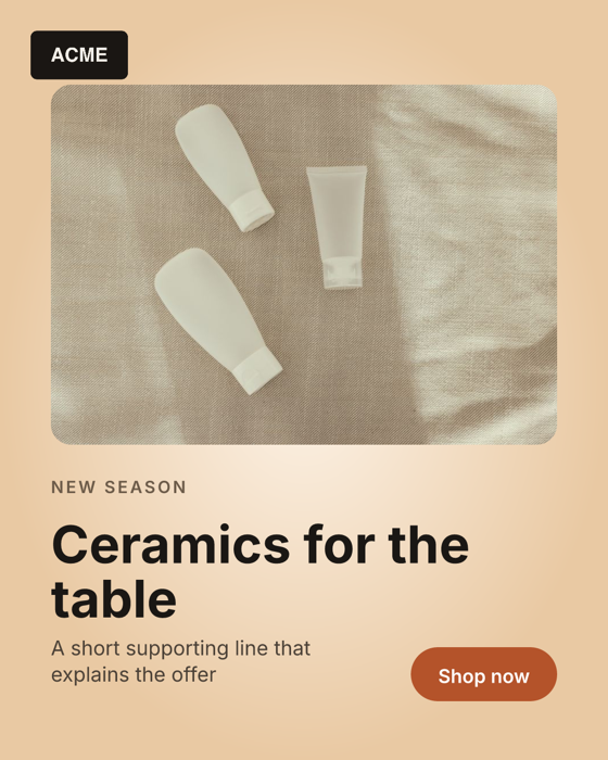 Render for SKU-102: ceramics on a warm radial gradient